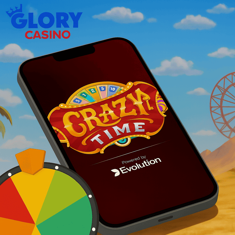 Loading the Crazy time app at Glory casino